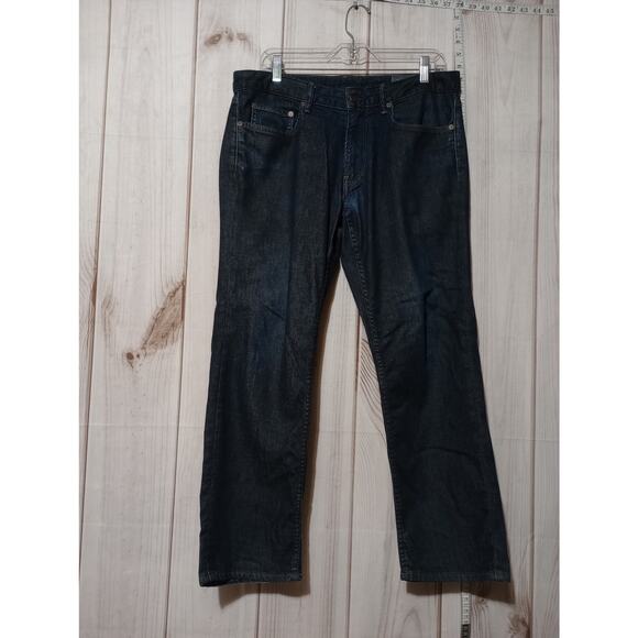 Bonobos Jeans Mens‎ 33x28 Dark Wash Straight Leg Denim Pants Classic Fit - Picture 1 of 8
